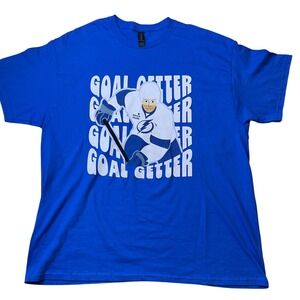 Gildan Tampa Bay Lightning Goal Getter Hockey Graphic T-Shirt‎ Men's Size XL